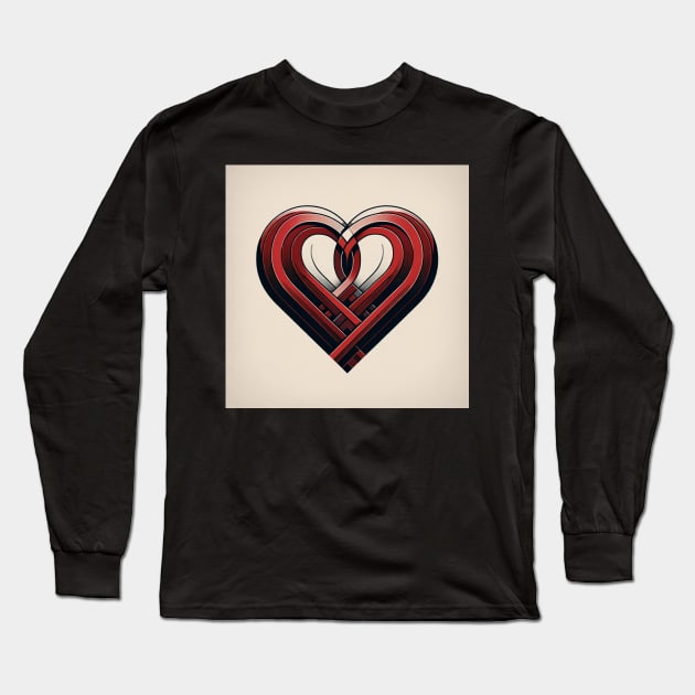 Infinite Amour: The Endless Heart Long Sleeve T-Shirt by heartyARTworks